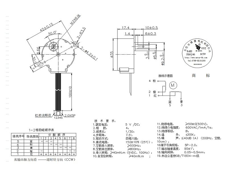 两箱35mm直径电机